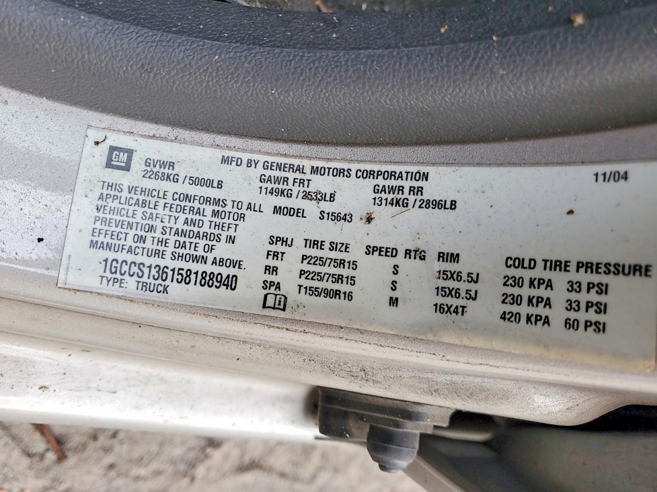 2005 Chevrolet Colorado