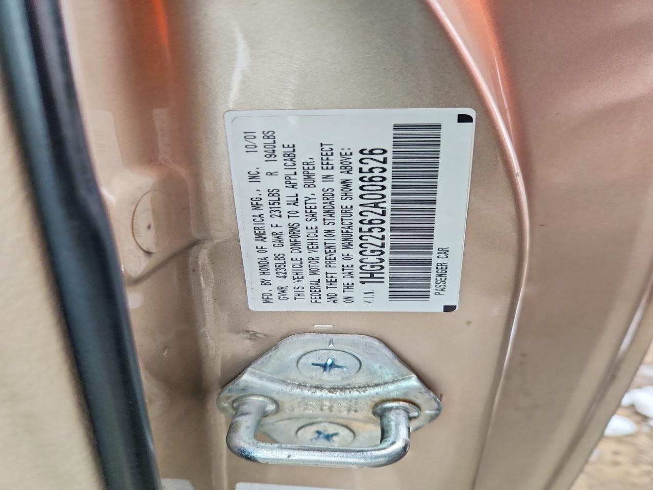 2002 Honda Accord ex