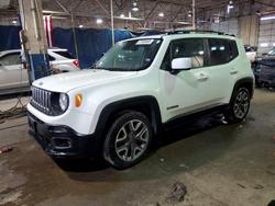 Jeep salvage cars for sale: 2017 Jeep Renegade Latitude