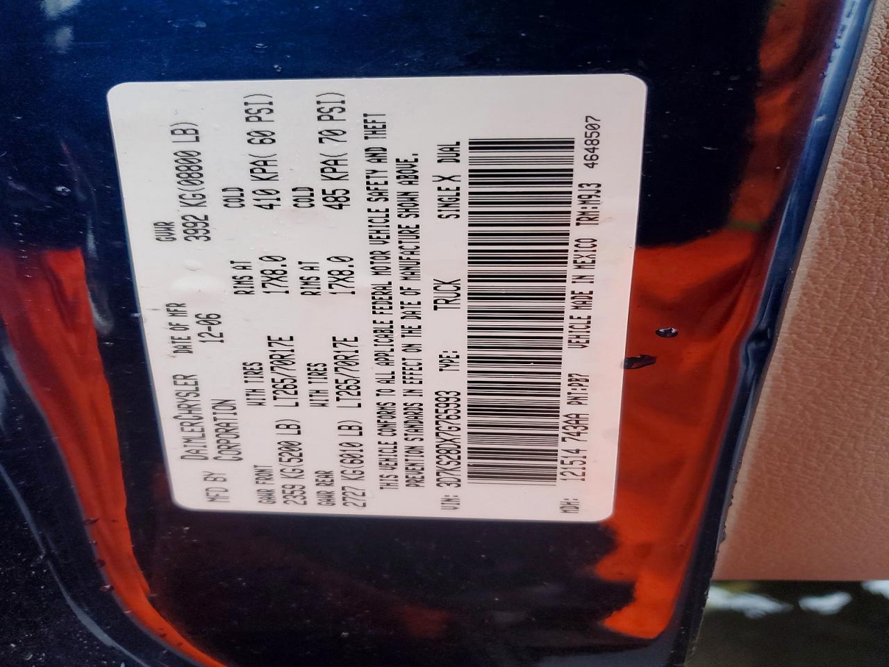 2007 Dodge RAM 2500 ST