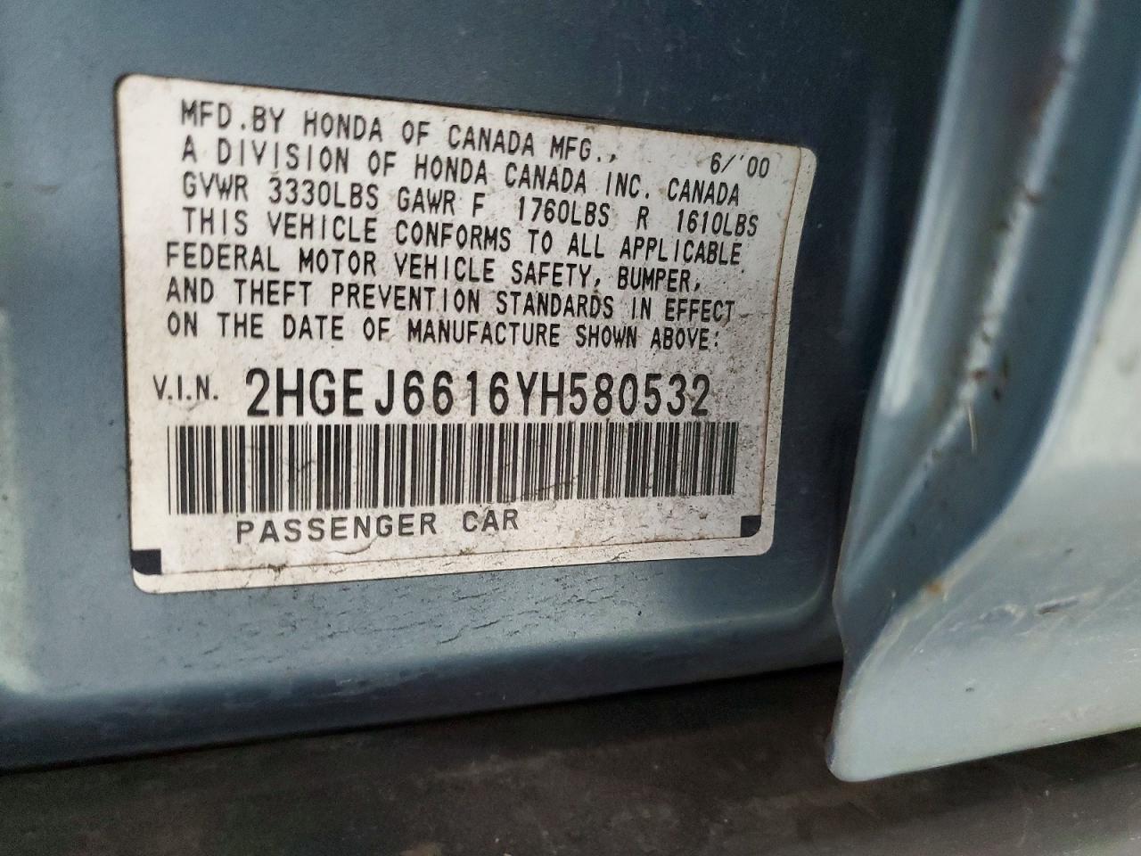 2000 Honda Civic Base