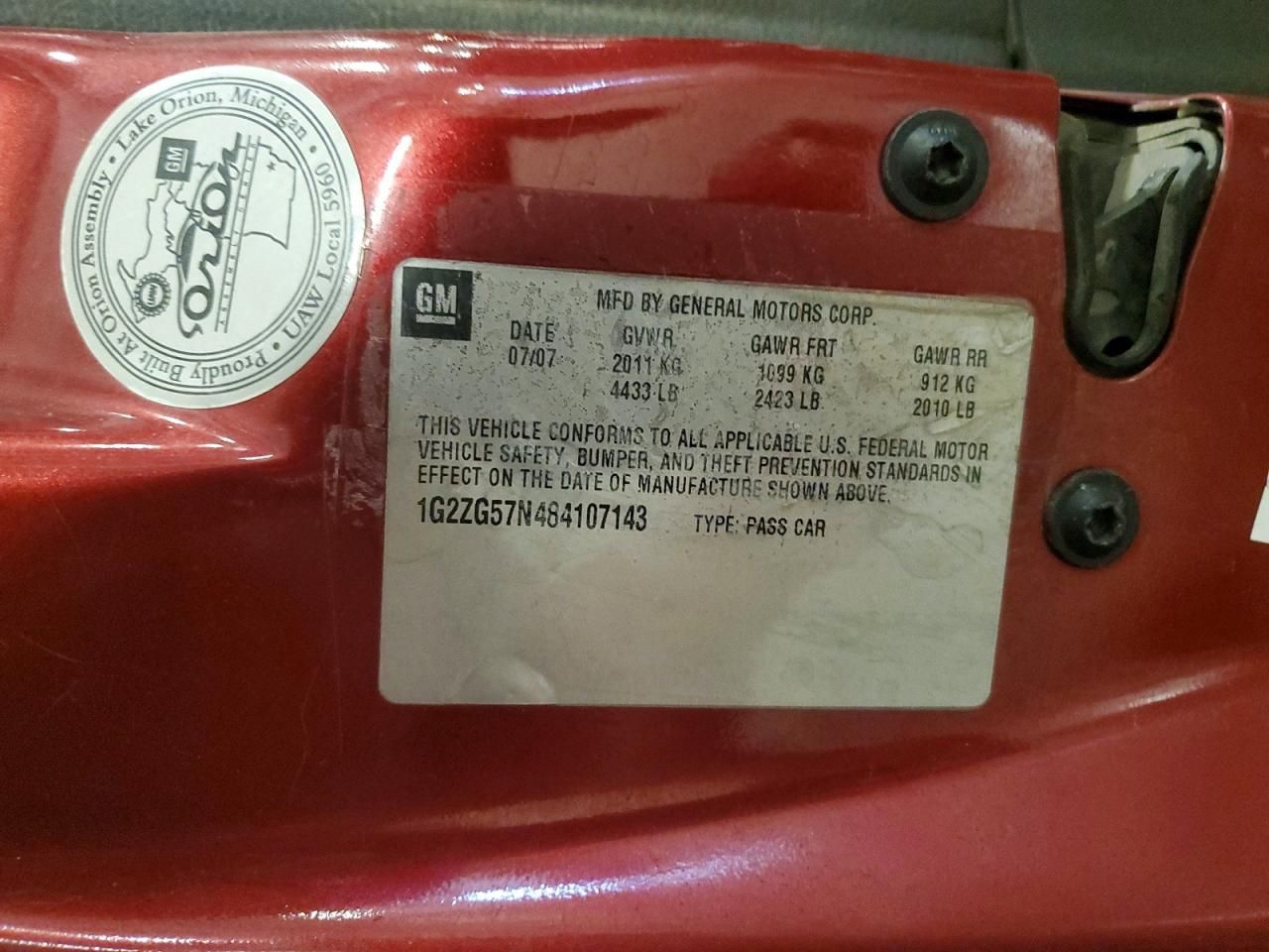 2008 Pontiac G6 Base