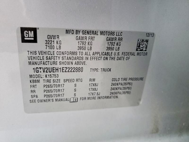 2014 GMC Sierra K1500 sle