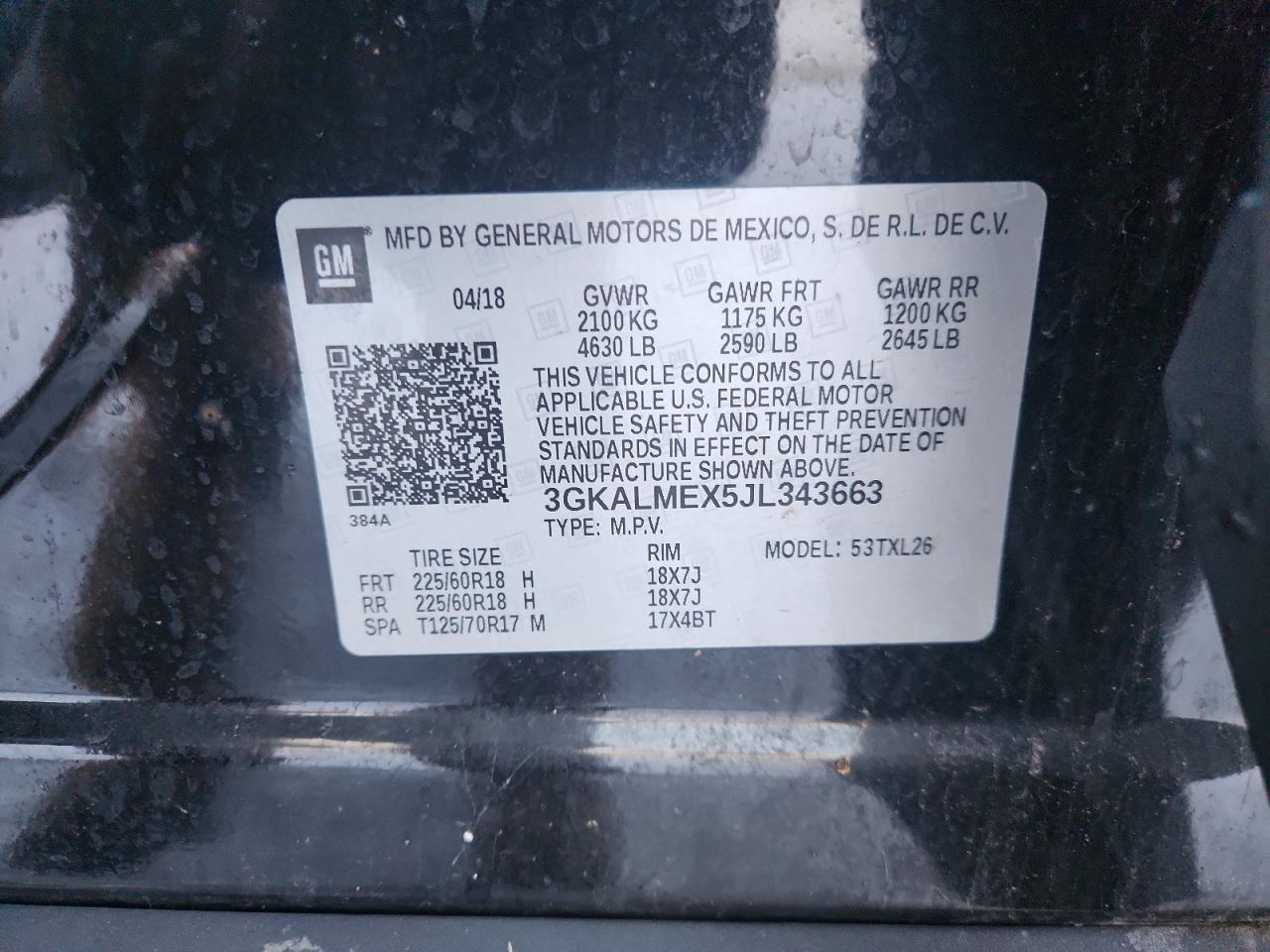 2018 GMC Terrain sle