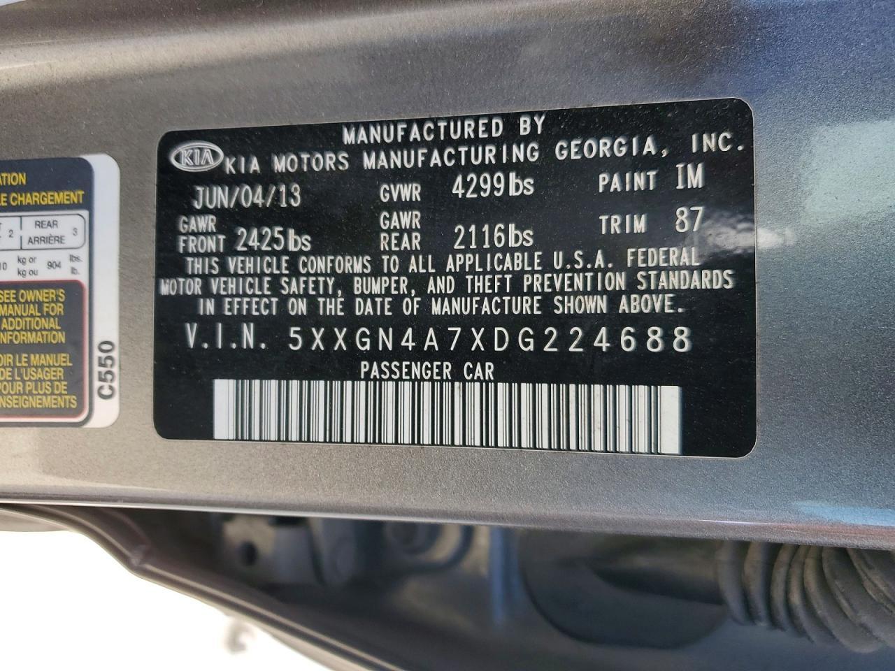 2013 KIA Optima ex