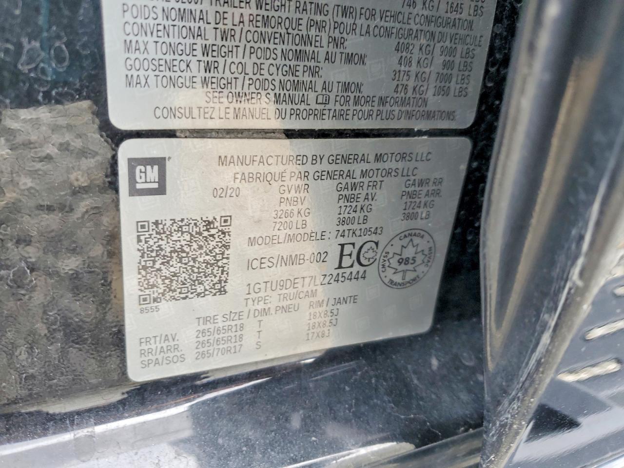 2020 GMC Sierra K1500 slt