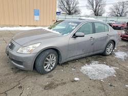 Infinity salvage cars for sale: 2007 Infinity G37