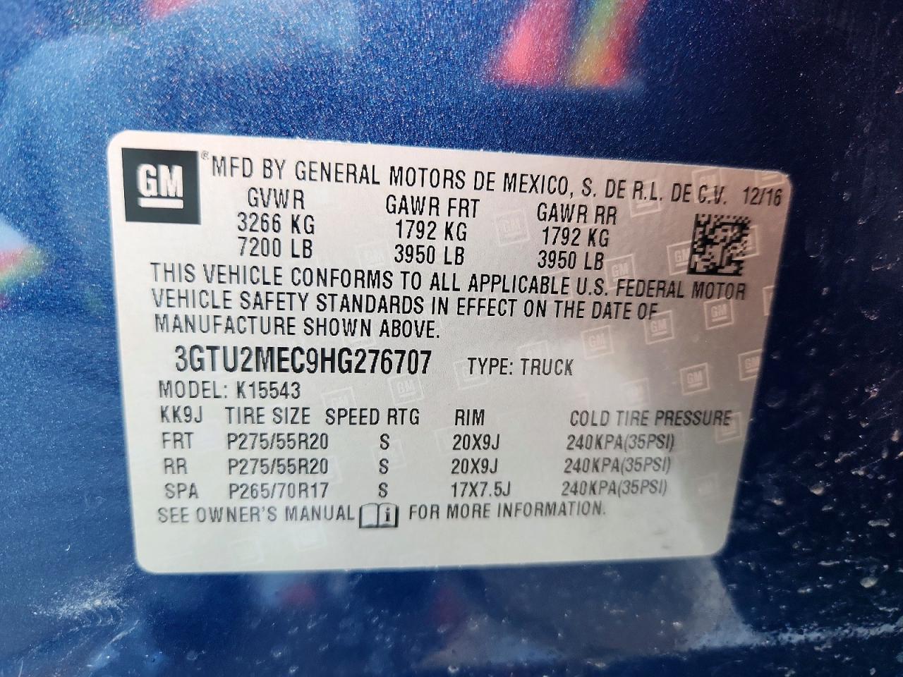 2017 GMC Sierra K1500 SLE