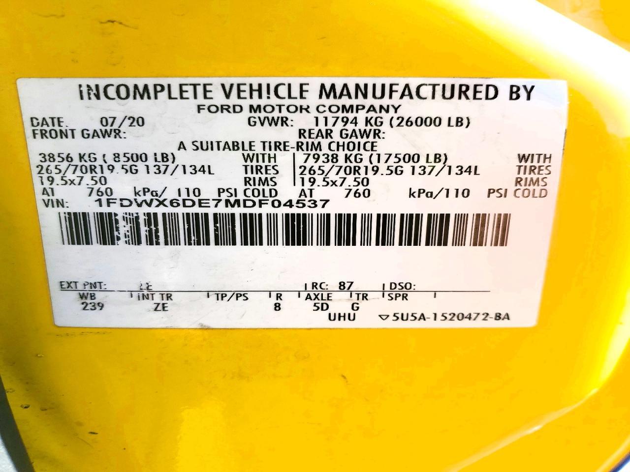 2021 Ford F650 Super Duty Rollback Truck