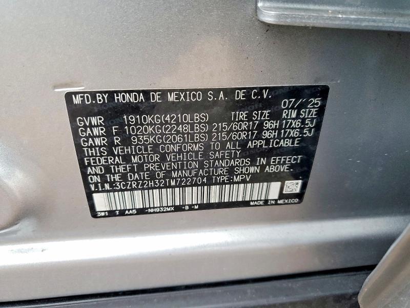 2026 Honda Hr-v lx