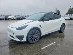 Salvage cars for sale from Copart Rancho Cucamonga, CA: 2025 Tesla Model y