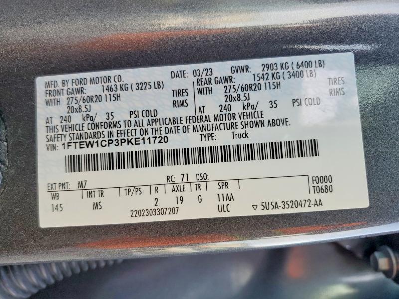2023 Ford F150 Supercrew