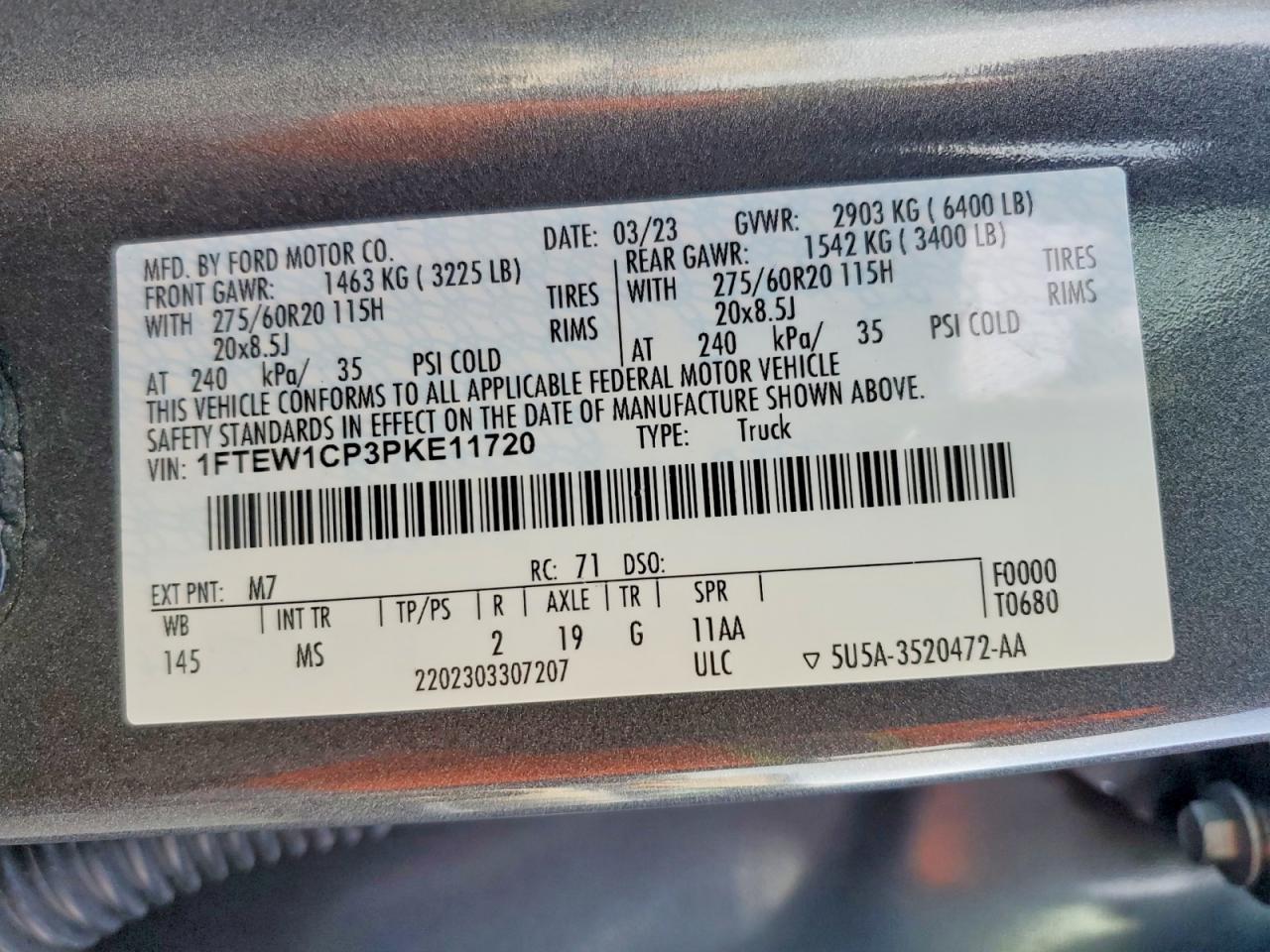 2023 Ford F150 Supercrew