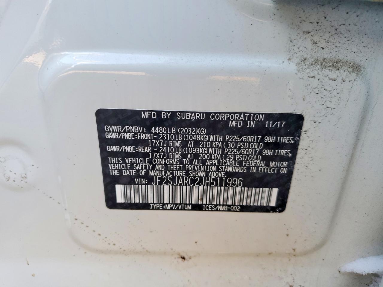 2018 Subaru Forester 2.5i Limited