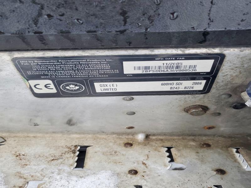 2006 Skidoo GSX 600 HO