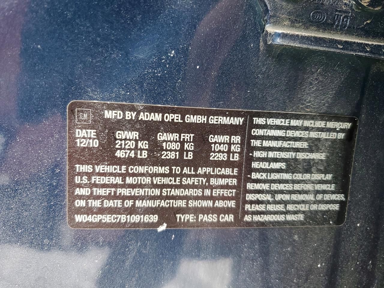 2011 Buick Regal cxl