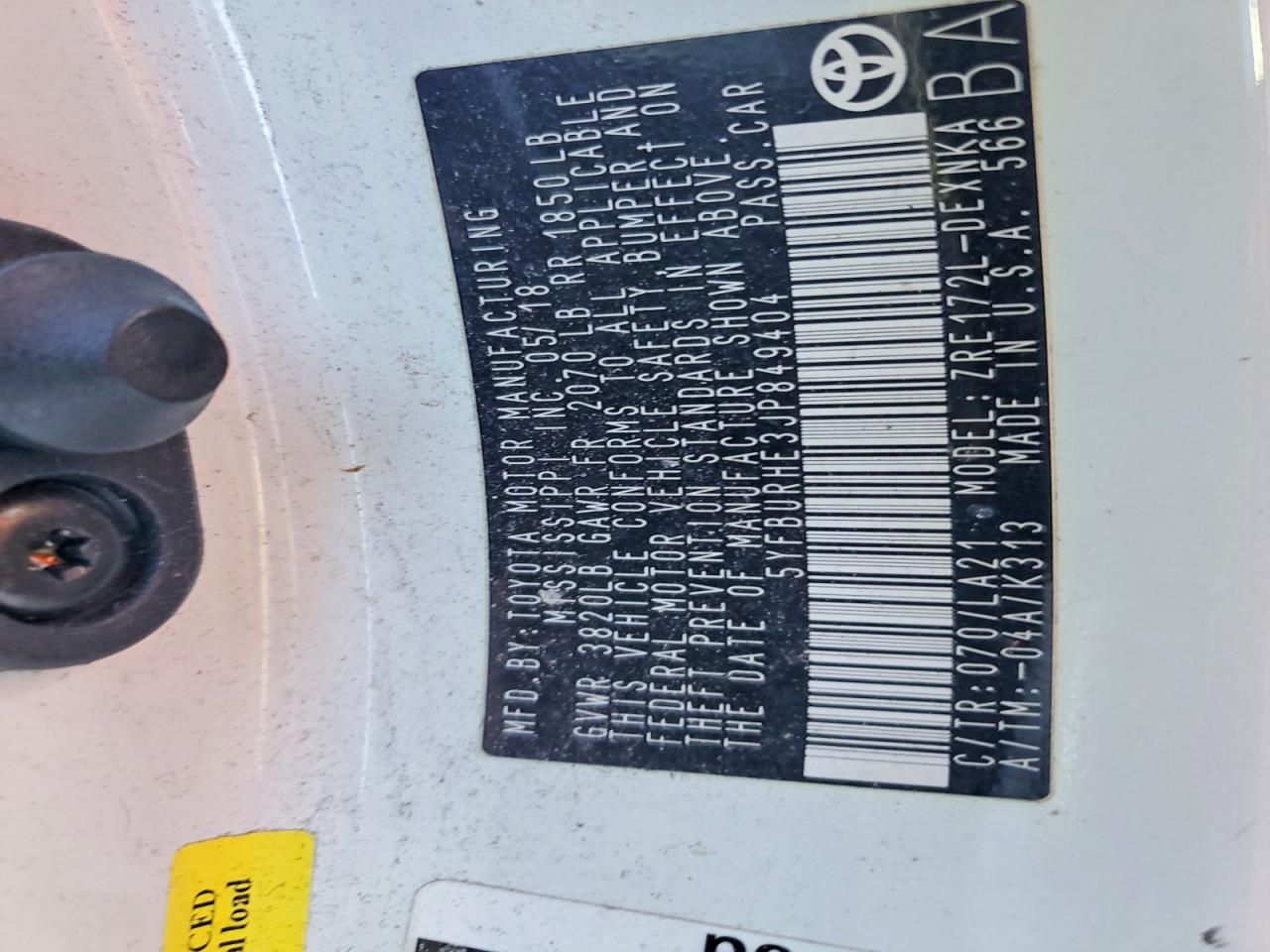 2014 Toyota Corolla l