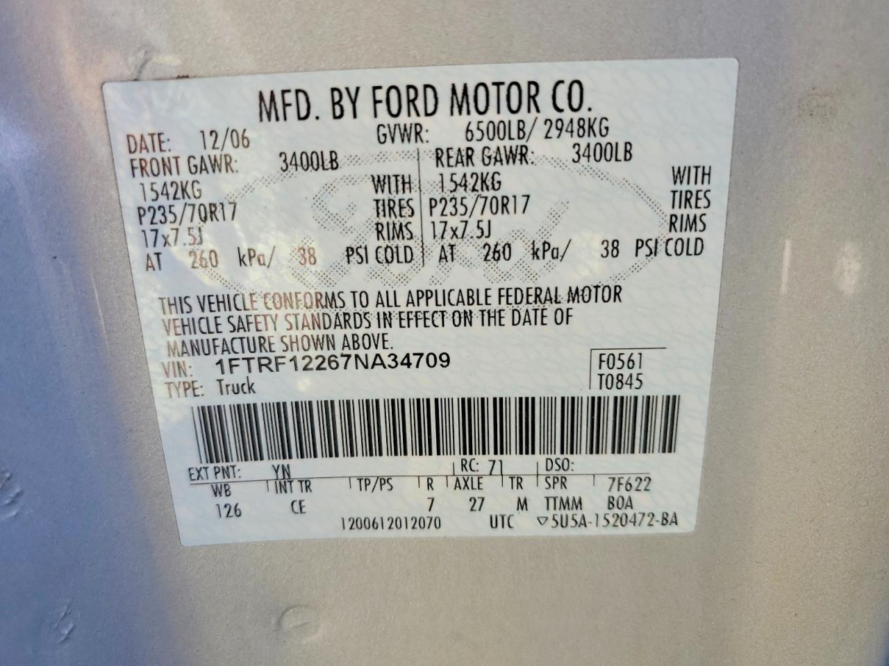 2007 Ford F150