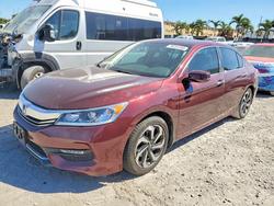 Honda Accord salvage cars for sale: 2017 Honda Accord exl