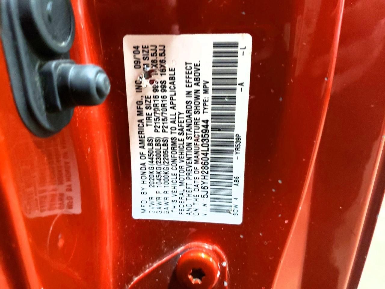 2004 Honda Element ex