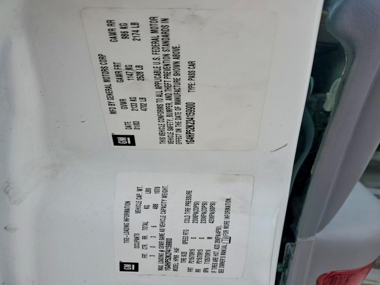 2003 Buick Lesabre Custom