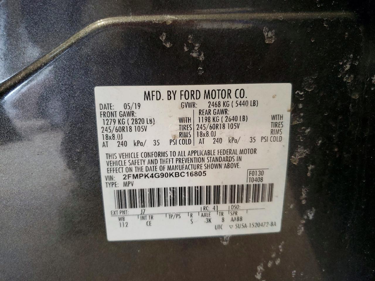 2019 Ford Edge se