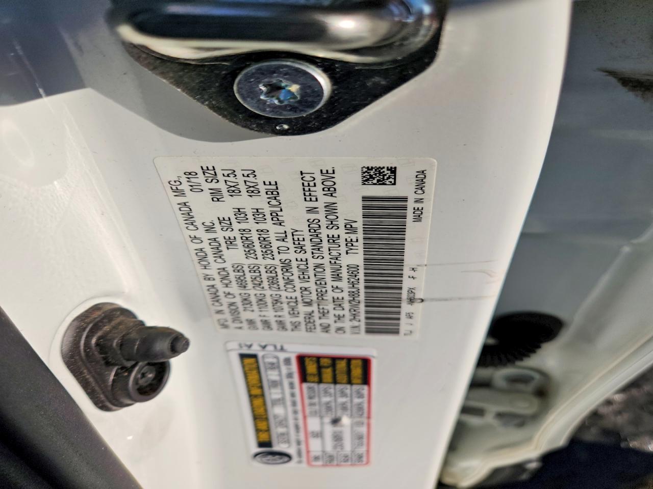 2018 Honda Cr-v exl