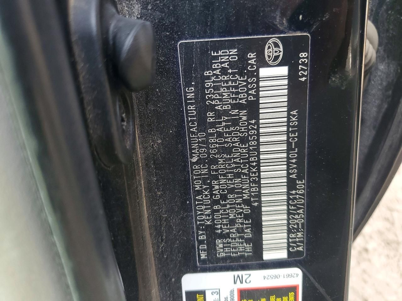 2011 Toyota Camry Base