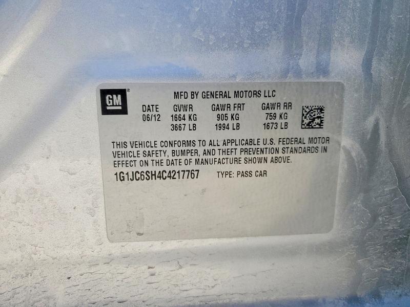 2012 Chevrolet Sonic lt