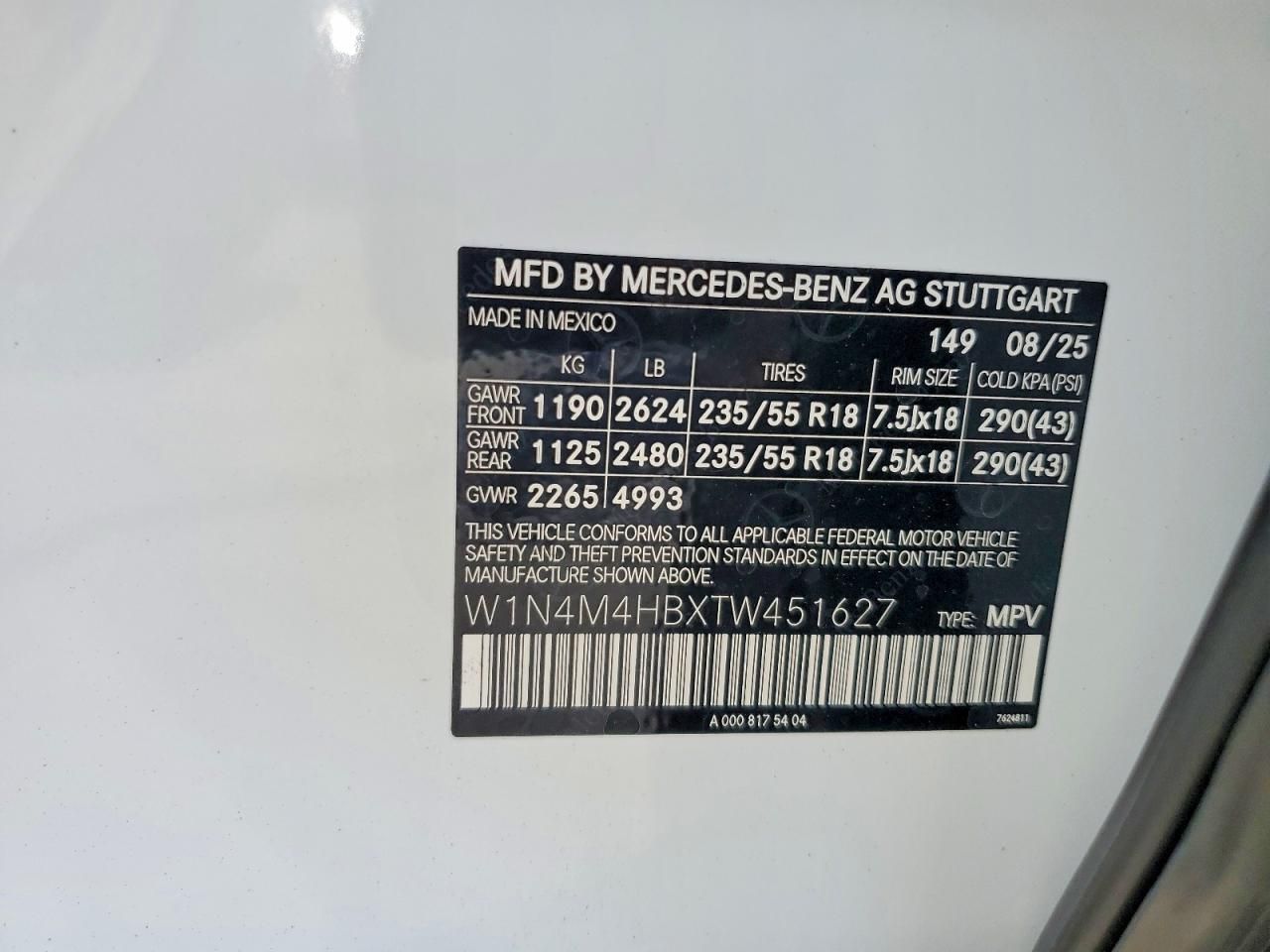 2026 Mercedes-Benz Glb 250 4matic