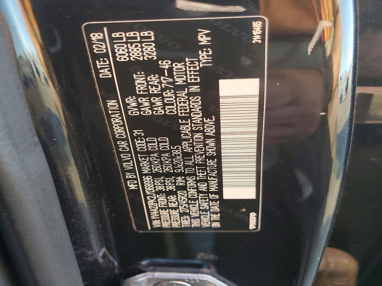 2018 Volvo Xc90 T6