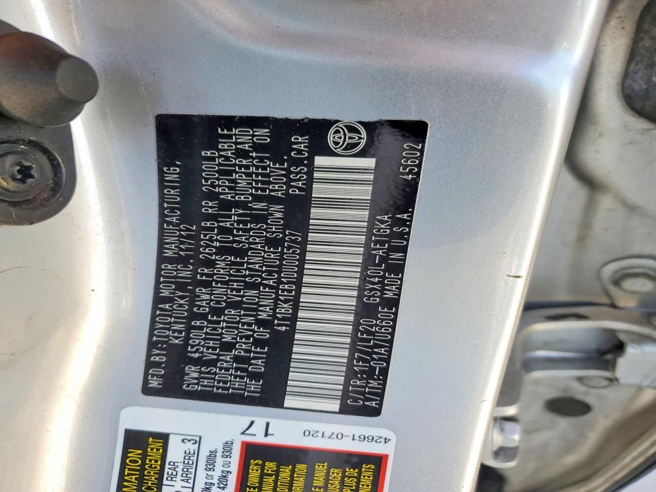 2013 Toyota Avalon Base