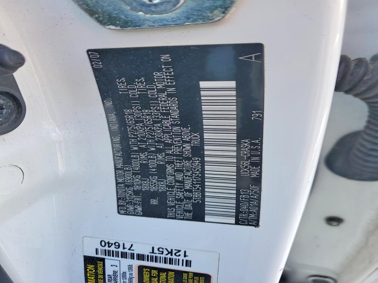 2007 Toyota Tundra SR5