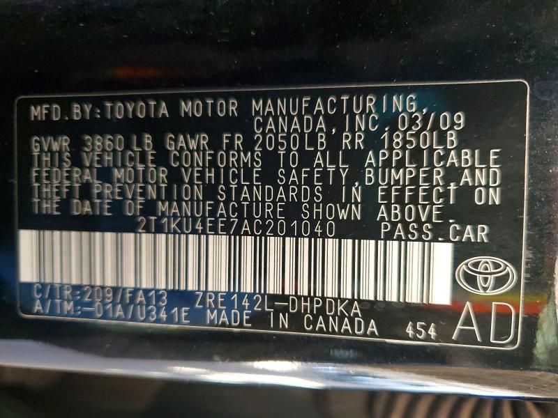 2010 Toyota Corolla Matrix