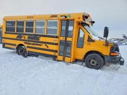 Salvage cars for sale from Copart Nisku, AB: 2011 Chevrolet 2011 Thomas Minotour G4500-School Bus