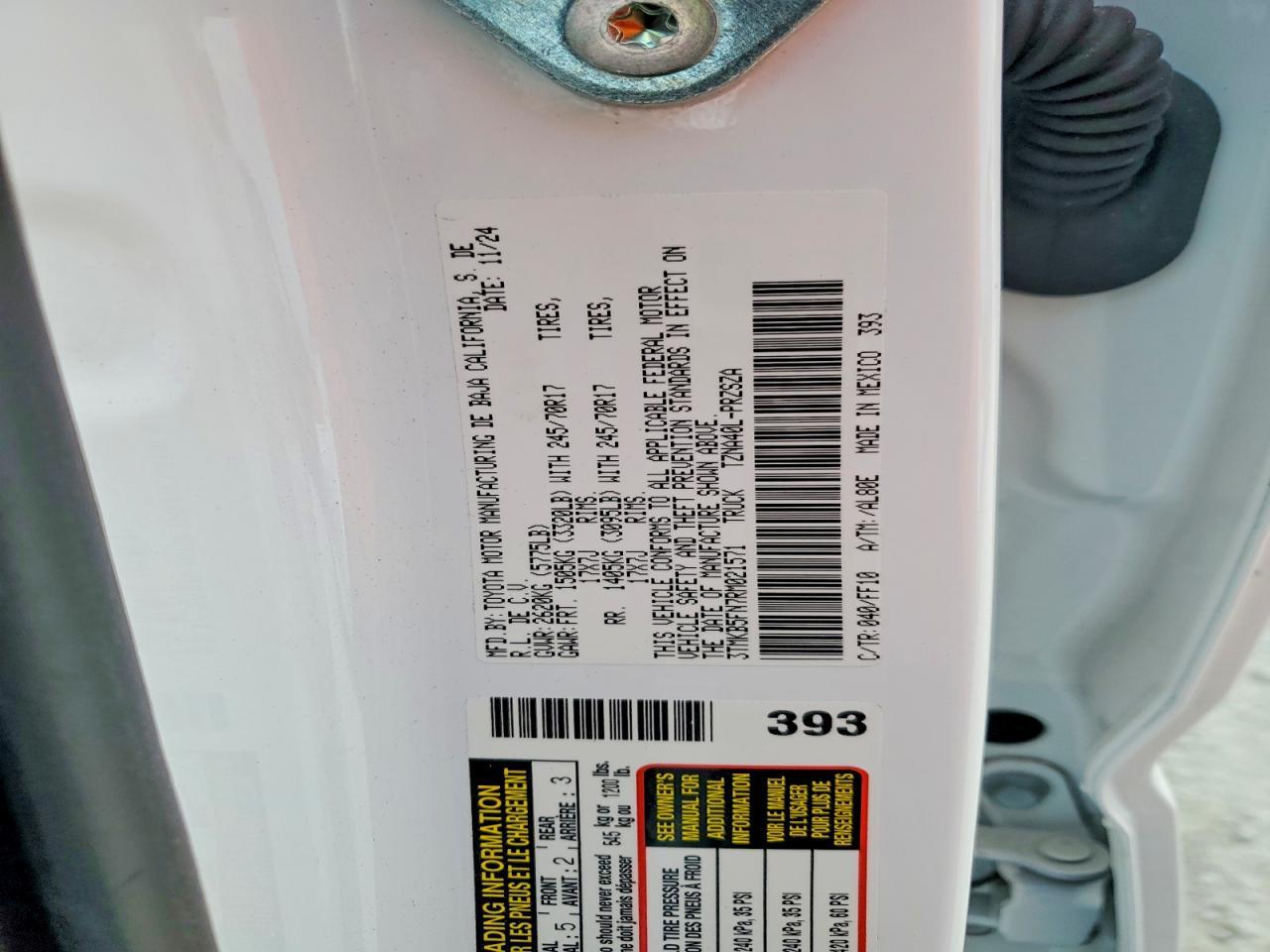 2024 Toyota Tacoma SR5