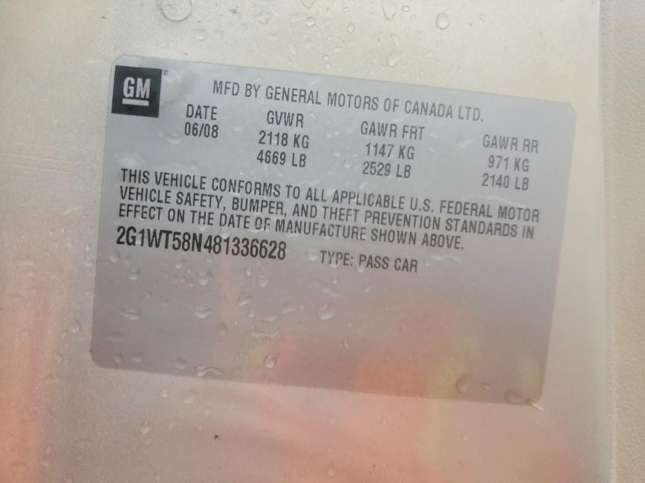 2008 Chevrolet Impala lt