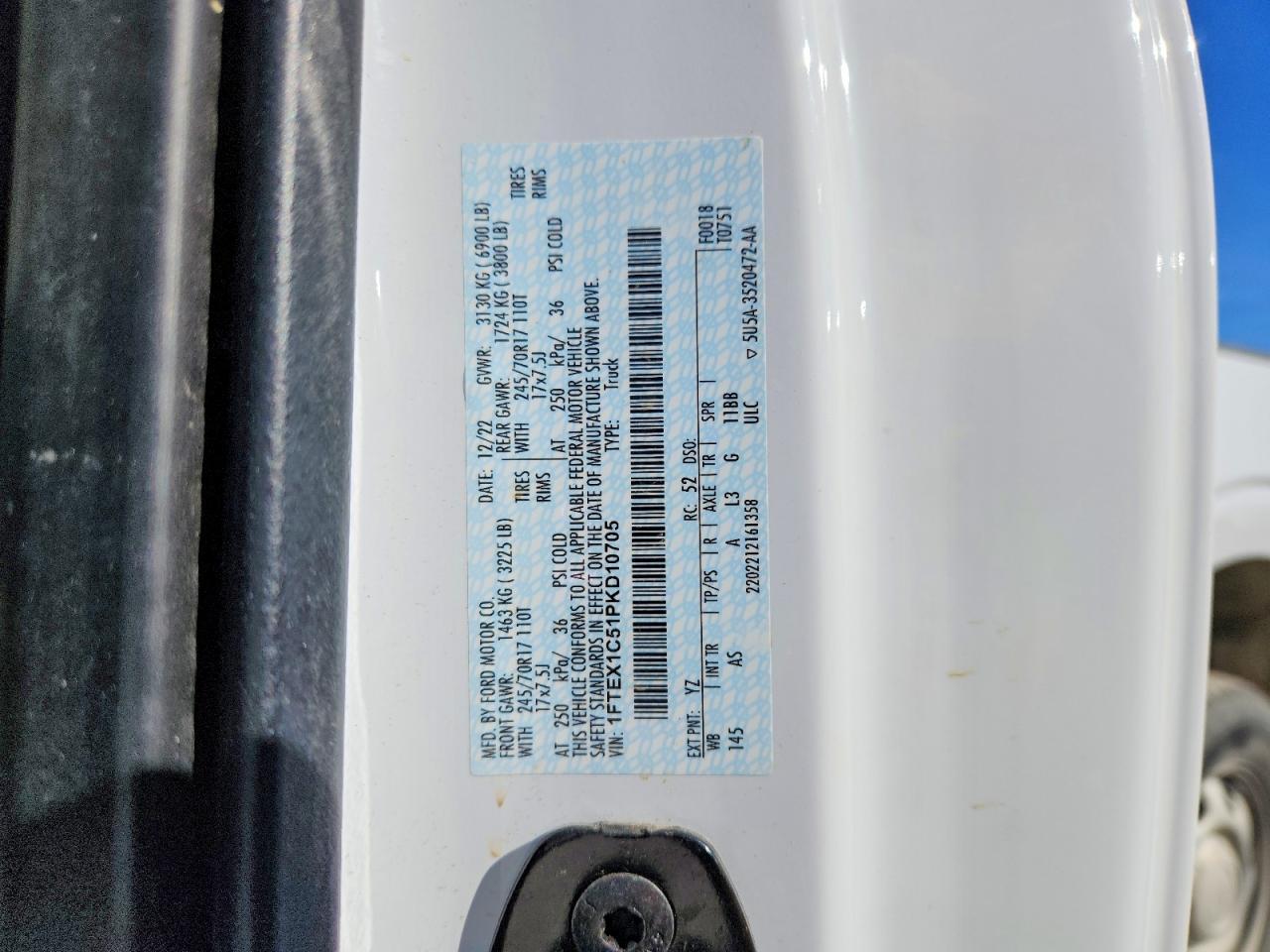 2023 Ford F150 Super cab