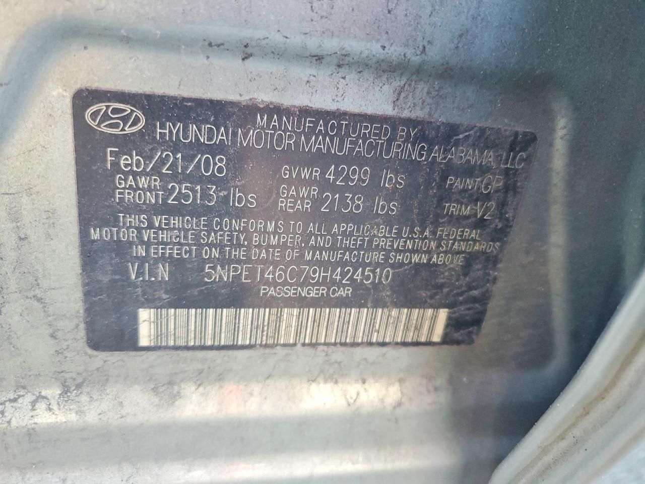 2009 Hyundai Sonata gls