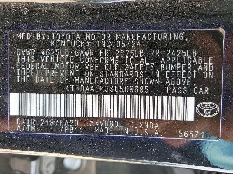 2025 Toyota Camry le