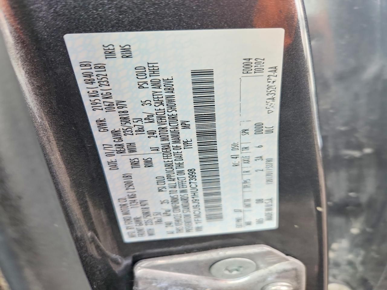 2017 Ford Escape Titanium