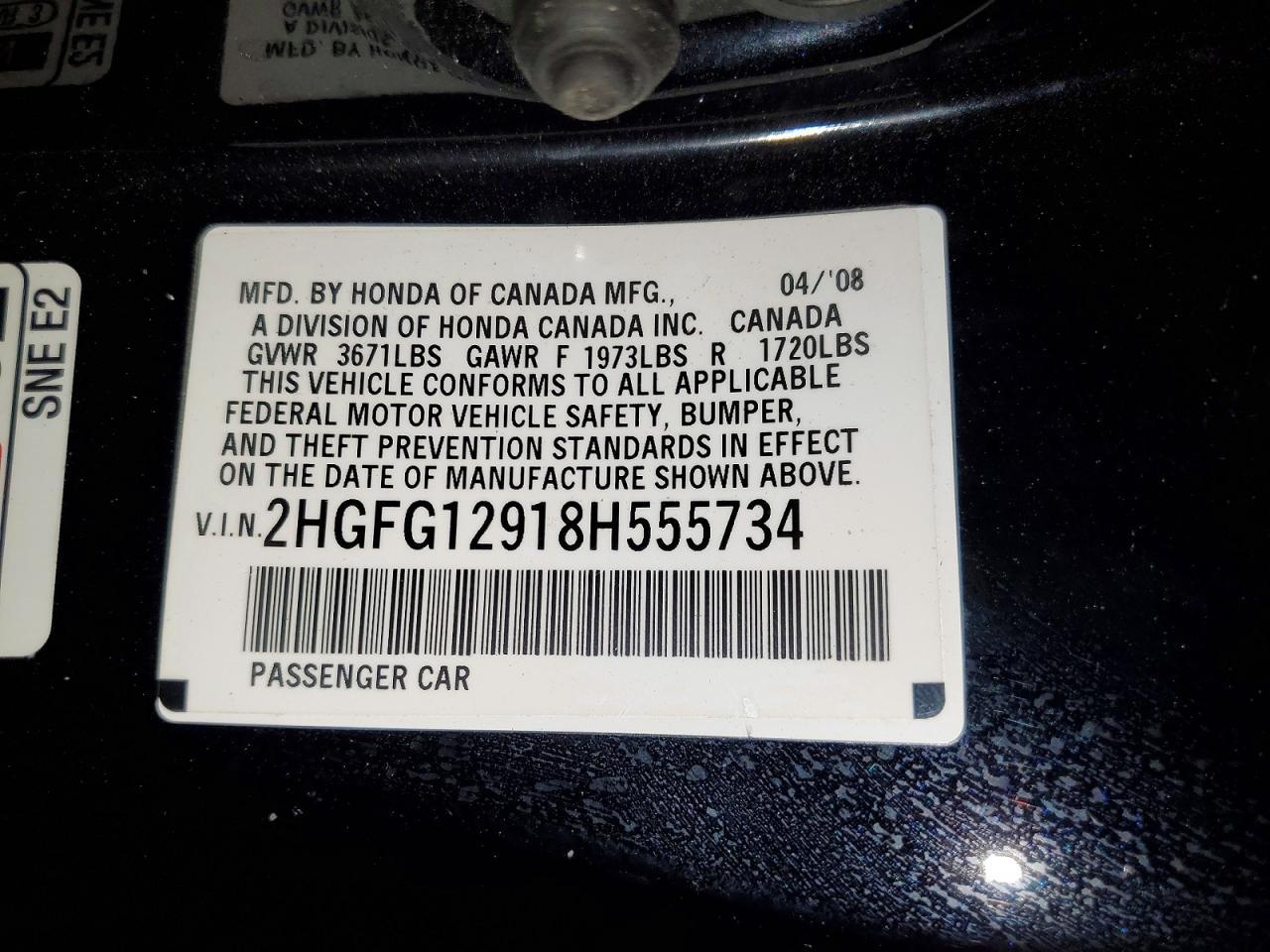 2008 Honda Civic exl