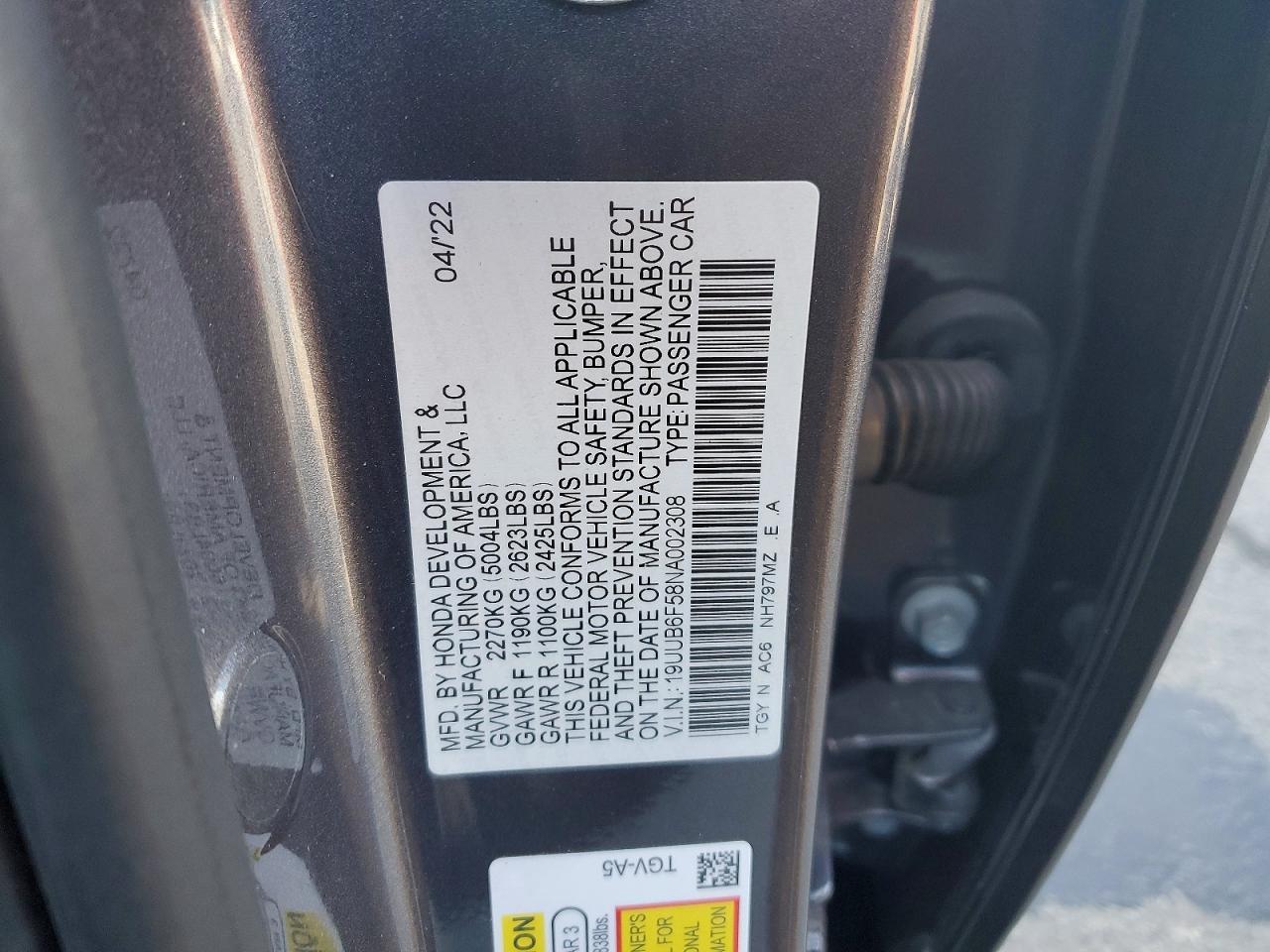 2022 Acura Tlx Tech a