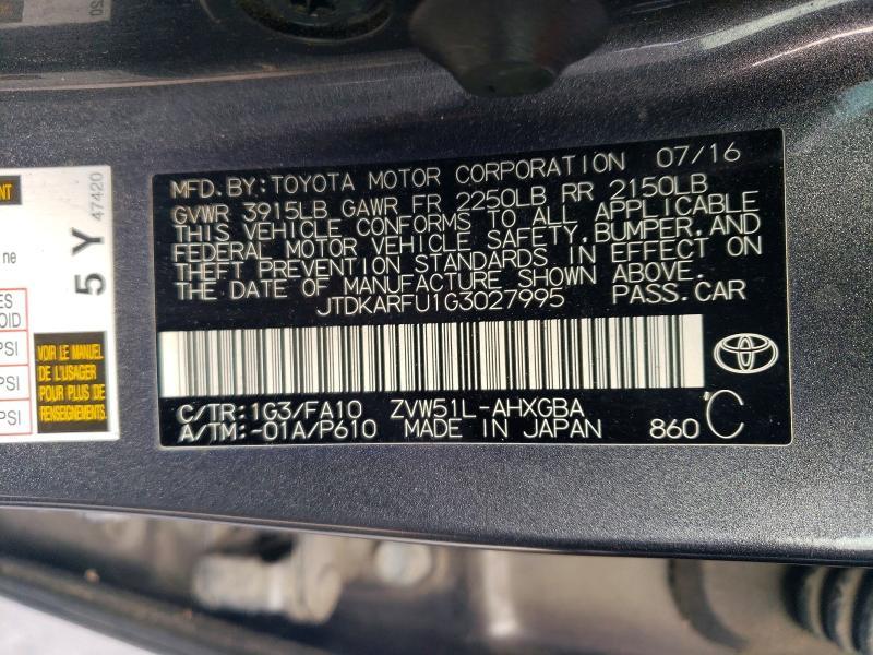 2016 Toyota Prius