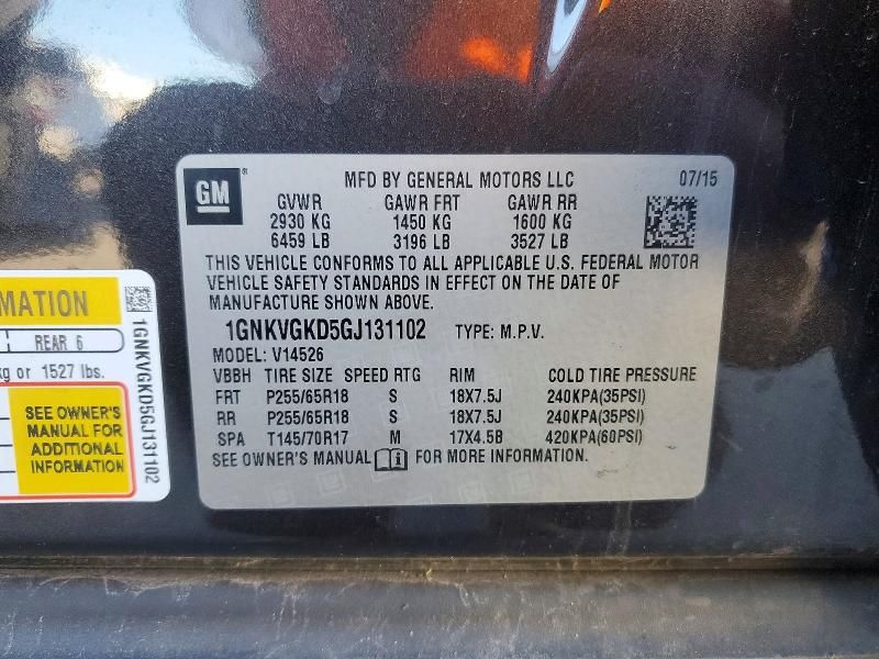 2016 Chevrolet Traverse lt