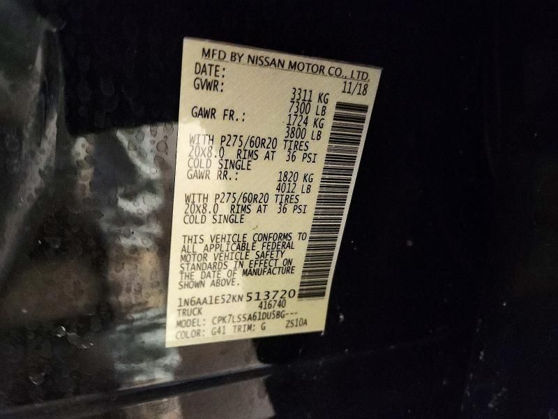 2019 Nissan Titan sv