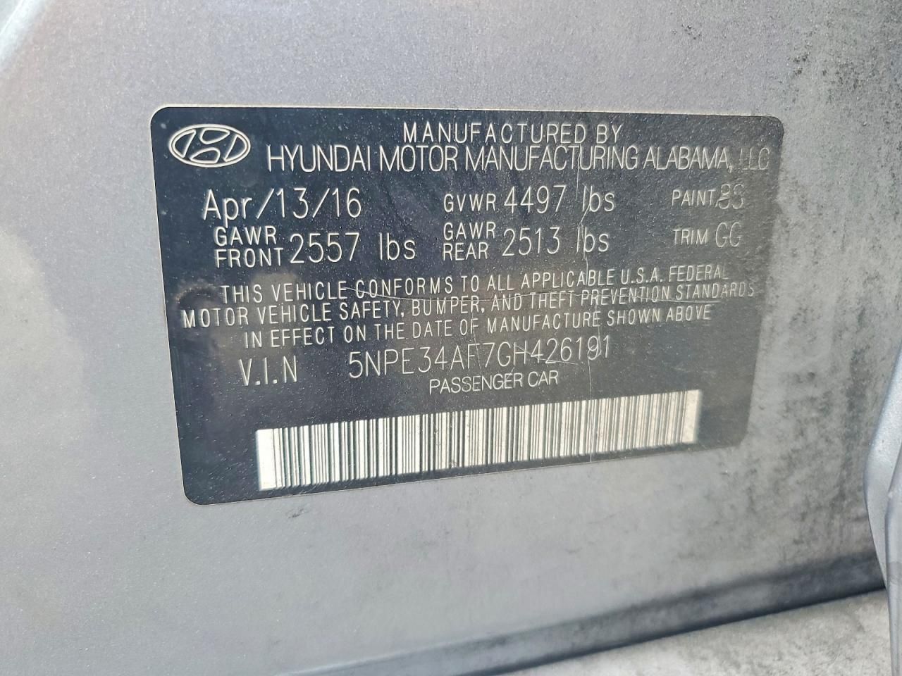 2016 Hyundai Sonata Sport