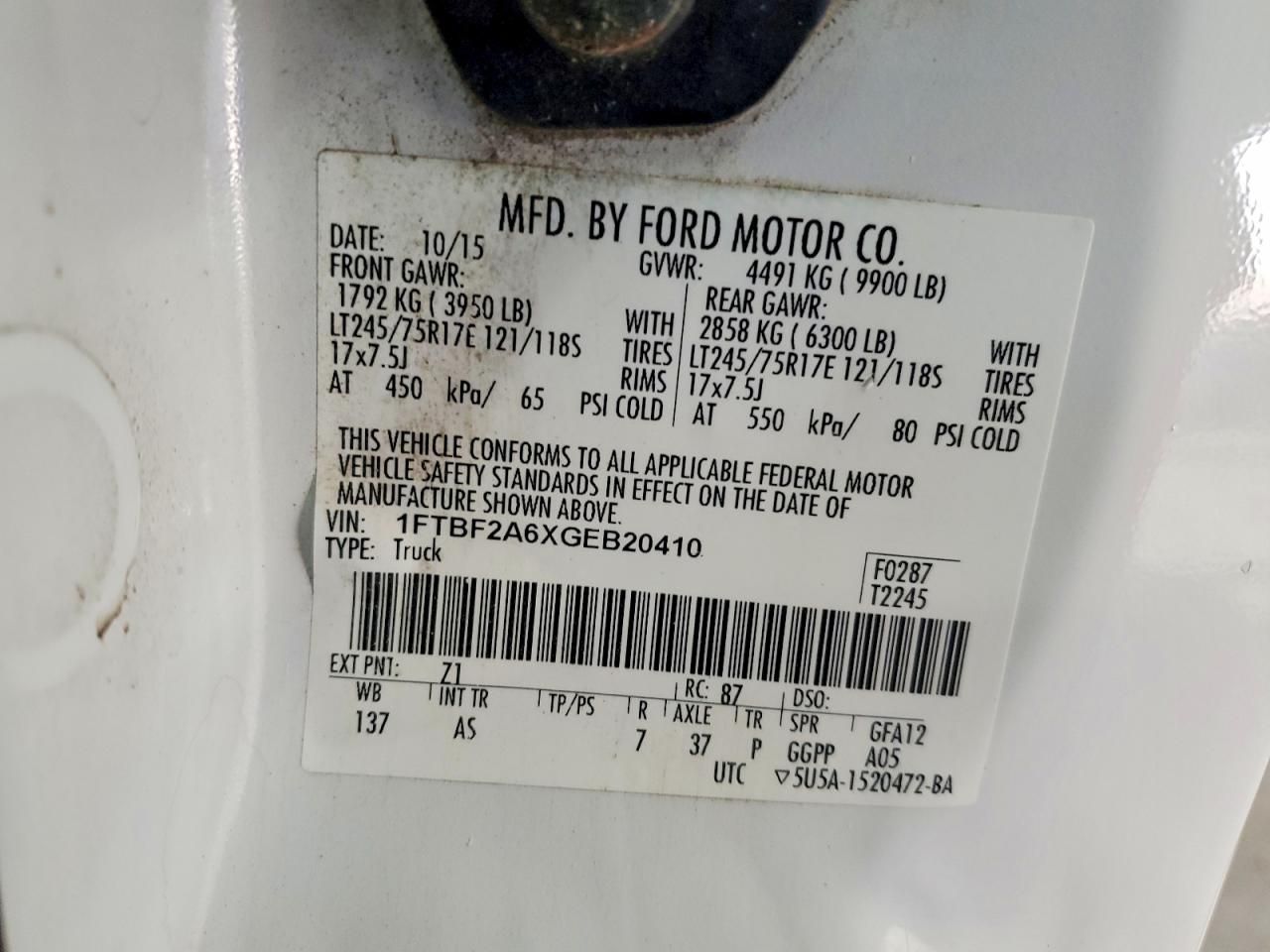 2016 Ford F250 Super Duty