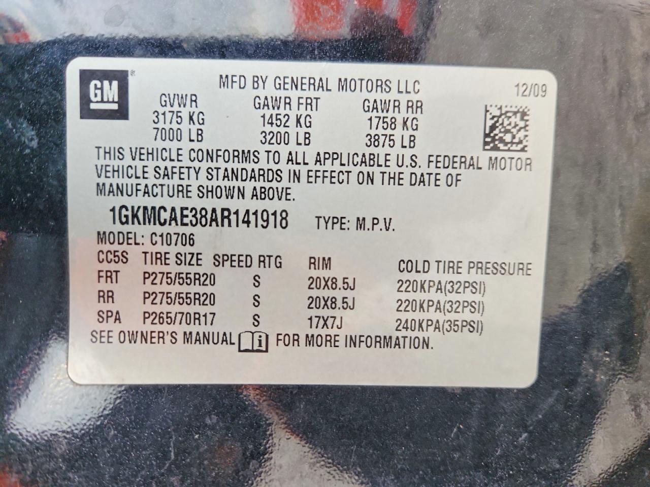 2010 GMC Yukon sle