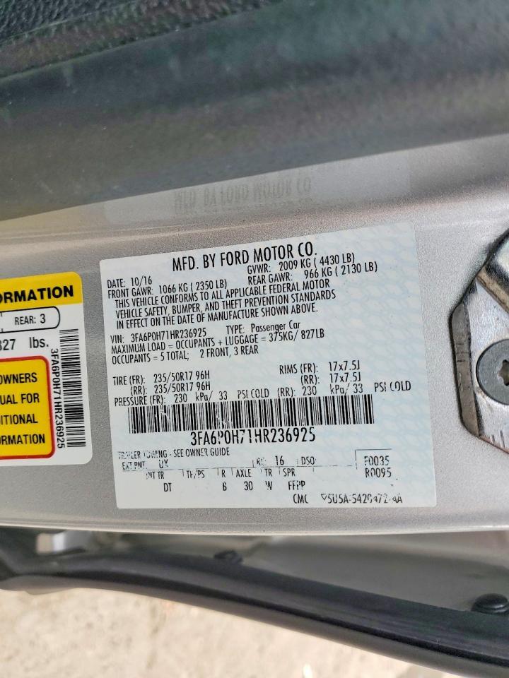 2017 Ford Fusion se